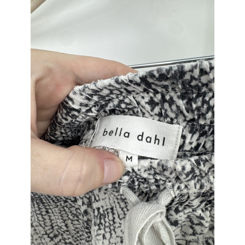 Bella Dahl Reptile Print Lyocell Jogger Pant Women M White Black Retro Bohemian - Picture 3 of 9